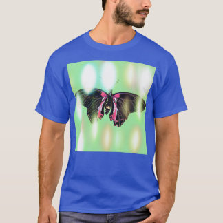 butterfliesrebirth of a butterfly with sequinsblue T-Shirt
