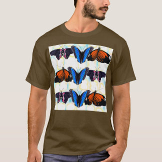 butterfliesrebirth of a butterfly with sequinsblue T-Shirt