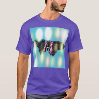 butterfliesrebirth of a butterfly with sequinsblue T-Shirt