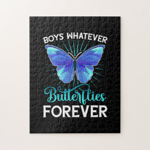Butterflly Boys Whatever Butterflies Forever Jigsaw Puzzle