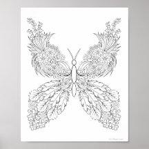 Butterflowers #13 Fantasy Colouring