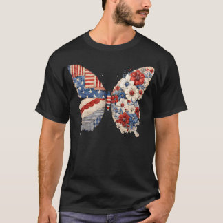 Butterfly 1776-2026 250 Years American 250Th 4Th T-Shirt