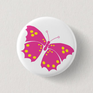 Butterfly 3 Cm Round Badge