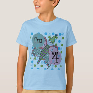 Butterfly 4th Birthday Tshirts and Gifts