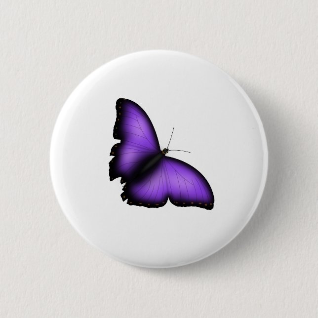 Butterfly 6 Cm Round Badge (Front)