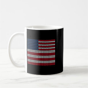 Butterfly Aamerican Flag Usa Patriotic Design Coffee Mug