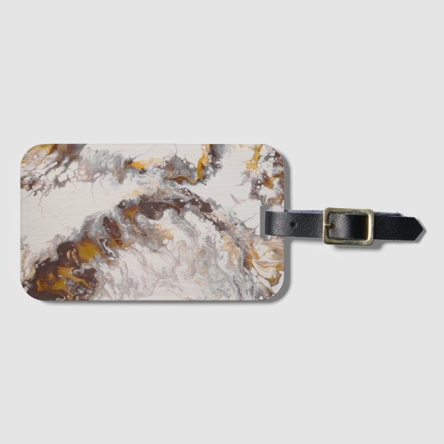 Butterfly - abstract acryl luggage tag (Front Horizontal)