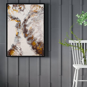 Butterfly - abstract acryl poster