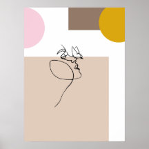 Butterfly abstract art poster