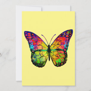 BUTTERFLY ABSTRACT HOLIDAY CARD