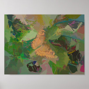 Butterfly Abstract in Colour Variations Poster