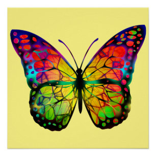 BUTTERFLY ABSTRACT POSTER