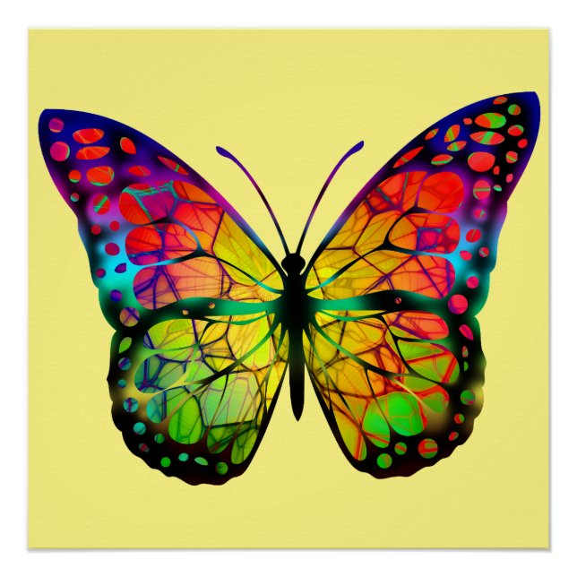 BUTTERFLY ABSTRACT POSTER (Front)