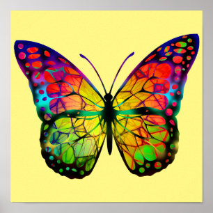 BUTTERFLY ABSTRACT POSTER
