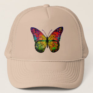BUTTERFLY ABSTRACT TRUCKER HAT
