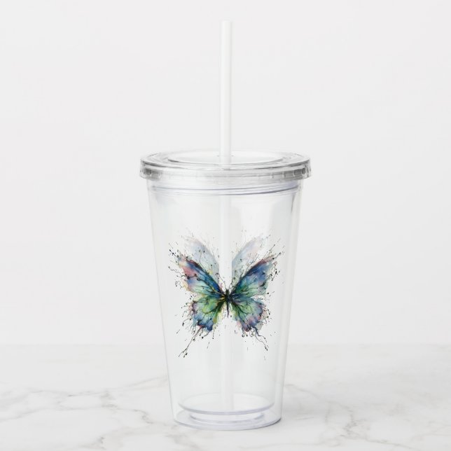 Butterfly Acrylic Tumbler (Front)