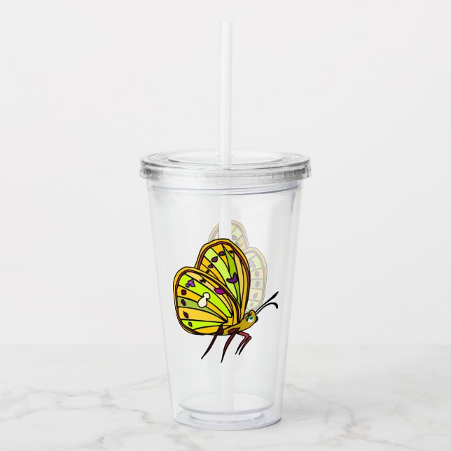 Butterfly Acrylic Tumbler (Front)