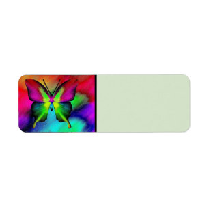 Butterfly Address Label Return Address Label