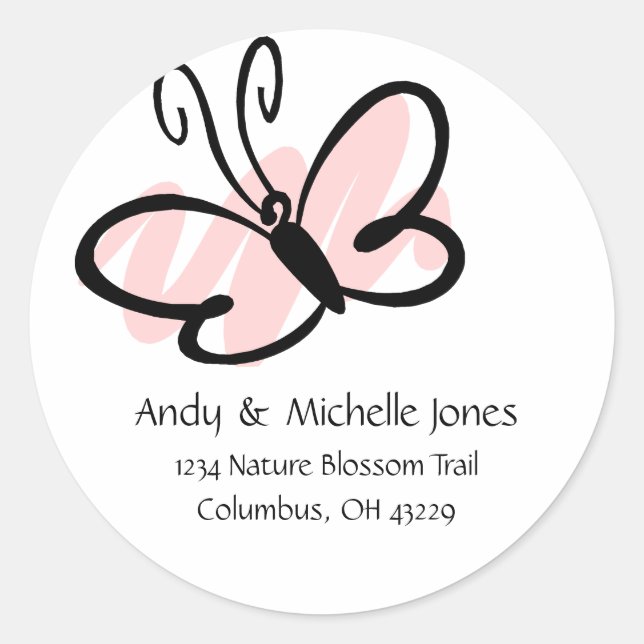 Butterfly Address Labels (Front)