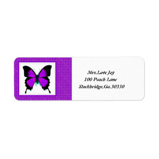 Butterfly Address Lables Return Address Label