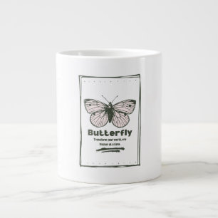 Butterfly Aesthetic Nature Inspired Design Large Coffee Mug