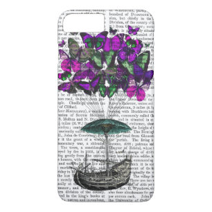 Butterfly Airship 2 Purple and Green iPhone 8 Plus/7 Plus Case