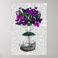Butterfly Airship 2 Purple and Green