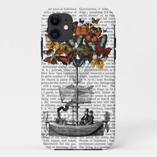 Butterfly Airship Case-Mate iPhone Case (Back)