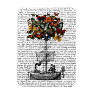 Butterfly Airship Magnet