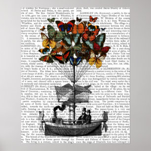 Butterfly Airship Poster
