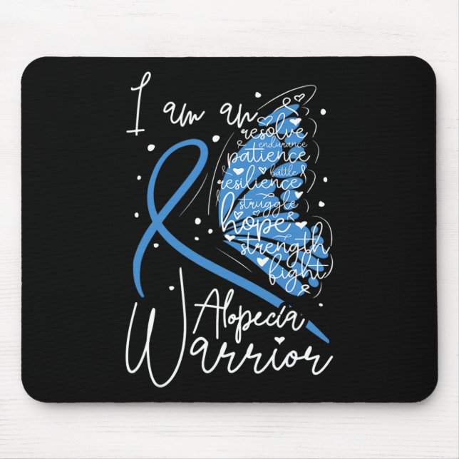 Butterfly Alopecia Warrior1 Mouse Pad (Front)
