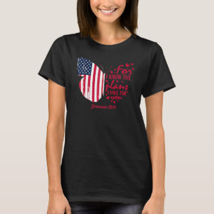 Butterfly American Flag Christian Bible Verse 4th T-Shirt