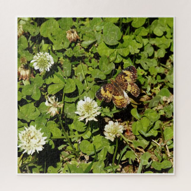 Butterfly Among Flowers Jigsaw Puzzle (Vertical)