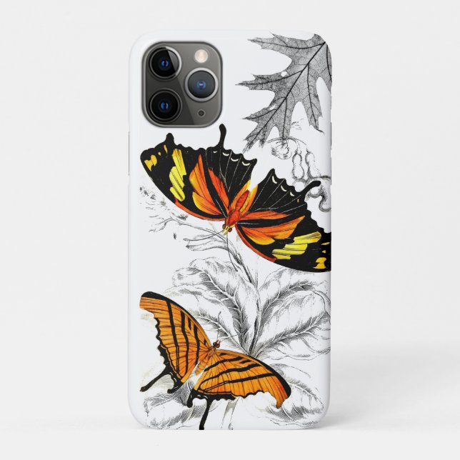 Butterfly and Botanical  OtterBox iPhone Case (Back)