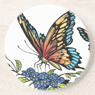 Butterfly and Butterflies full colour by Al Rio Coaster