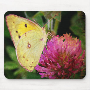 Butterfly and Clover Mouse Pad