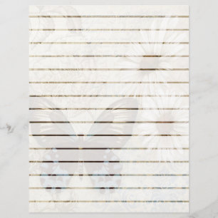 Butterfly and daisies