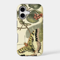 Butterfly and Dragonfly with Red Flowers