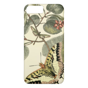 Butterfly and Dragonfly with Red Flowers iPhone 8 Plus/7 Plus Case