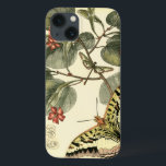 Butterfly and Dragonfly with Red Flowers iPhone 13 Case<br><div class="desc">Vision Studio created this captivating scene of a butterfly and dragonfly fluttering near a group of red flowers. If you love nature you should get this print for yourself. It would also make an amazing gift for someone special in your life!</div>
