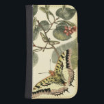 Butterfly and Dragonfly with Red Flowers Samsung S4 Wallet Case<br><div class="desc">Vision Studio created this captivating scene of a butterfly and dragonfly fluttering near a group of red flowers. If you love nature you should get this print for yourself. It would also make an amazing gift for someone special in your life!</div>