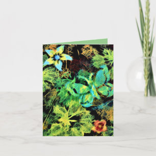 Butterfly and Flower Rodilius Blank Card