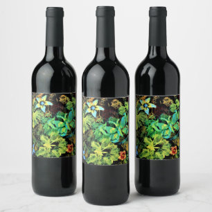Butterfly and Flower Rodilius Wine Labels
