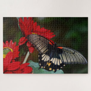 Butterfly and Flowers Jigsaw Puzzle
