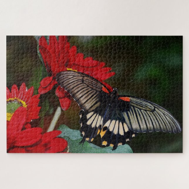 Butterfly and Flowers Jigsaw Puzzle (Horizontal)