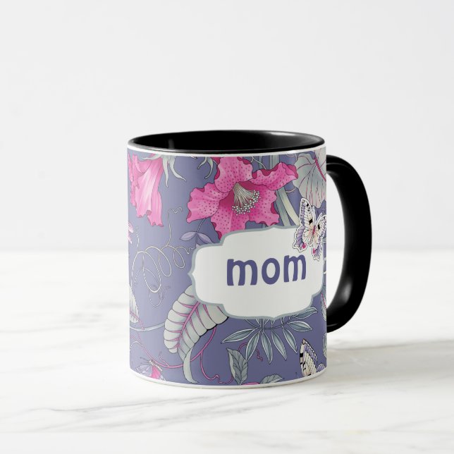Butterfly and Flowers Mother's Day Gift Mugs (Front Right)