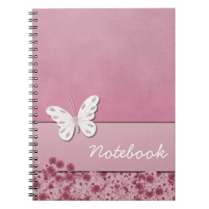 Butterfly and Flowers Notebook