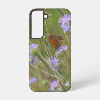 Butterfly and flowers samsung galaxy case