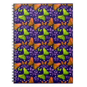 Butterfly and Leaf Seamless Pattern Nature Inspi Notebook