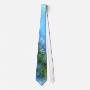 BUTTERFLY AND NATURE TIE